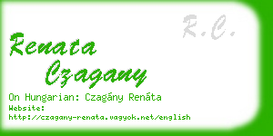 renata czagany business card