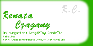 renata czagany business card